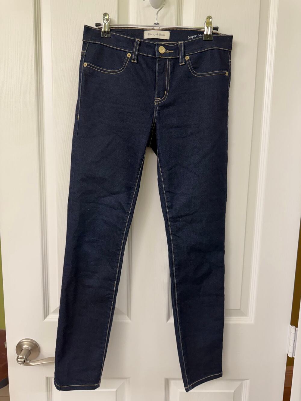 Henry & Belle size 26 dark denim super skinny ankle NWOT jeans